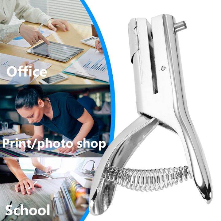 Hole Punch, Heavy Duty Hole Punch, Paper Card Portable Handheld Long, 2