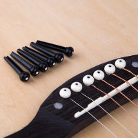 6- String Guitar Bridge Pins Saddle Nut Acoustic Cattle