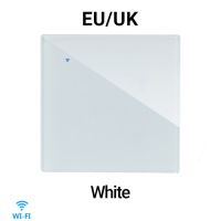 สวิตช์สวิตช์สมาร์ททัช1/2/3/4แบบ2ทาง AC 100V/220V สวิตช์ไฟติดผนังแบบไร้สายมาตรฐาน Eu/uk สมาร์ทโฮม