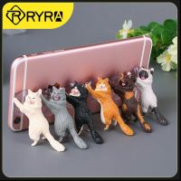 RYRA Universal Cute Cat Cell Phone Holder Lovely Phone Bracket Tablets Desk Car Stand Mount Sucker Bracket Soporte De Escritorio