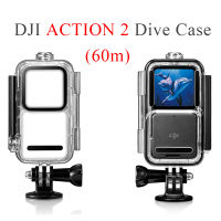 DJI Action 2 DIVE Case สำหรับ DJI Action 2กล้องกีฬา60M ฝาครอบกันน้ำฝาครอบป้องกัน DJI Action 2 Access ขออภัย