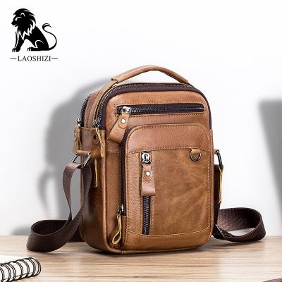 Brand Leather Mens Shoulder Messenger for Men Crossbody new Small Man Designer Handbag Bolso Male