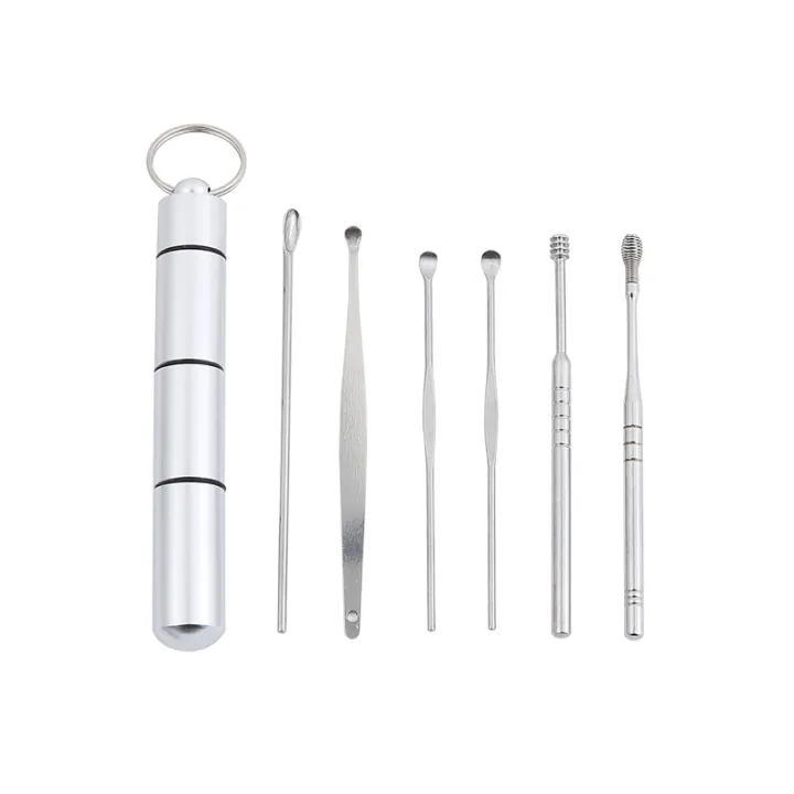 Japan MUJIΕ ε Ear Picking Tool Set Adult Stainless Steel Ear Picker ...