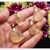 Libyan Desert Glass Pendant 2-3 cm  Libyan Gold Tektite / Libyan Glass Libyan Desert Glass Necklace Libyan Desert Glass