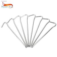 卍 Desert Fox Tent Peg 6xTent Ground Nails 18cm Aluminum Alloy Ground Nails Sun Shelter Ropes Nails Tent Camping Accessories Tools