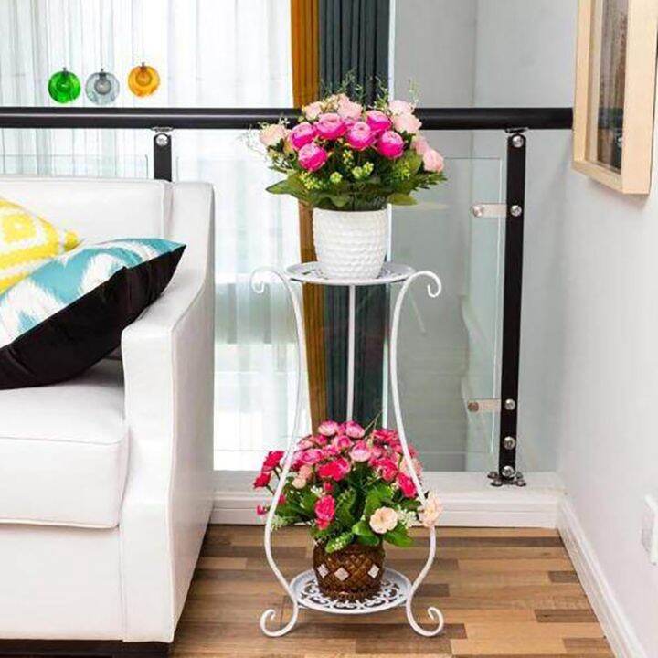 2-layer-elegant-metal-plant-shelf-flower-pot-rack-holder-potted-plant-holder-for-balcony-living-room-bedroom-decor