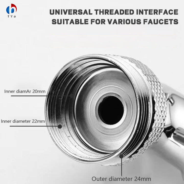 TYU Universal Faucet Spray Head Extension Robotic Arm Swivel Extension