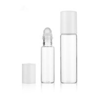 50pcs/lot 5ml 10ml Glass Bottles With Roll On Empty Cosmetic Essential Oil Vial For Traveler With Glass Ball