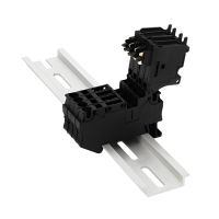 10Pcs ST 4-HESI Black 5X20 Fuse Holder With Disconnect Lever Spring Fuse Terminal Block DIN Rail Connector ST4-HESI