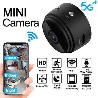 กล้องวงจรปิดกล้องจิ๋ว A9เชื่อมต่อ WIFI กับโทรศัพท์กล้องวงจรปิด HD 1080P มอนิเตอร์ไร้สายซ่อนด้วยฟังก์ชั่นการบันทึกความปลอดภัยในร่มกล้องกล้อง CCTV ชุดแพคเกจ PRHL