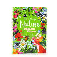 Original English genuine through nature a walk through nature original English cave Book peek through Book Natural cognition enlightenment picture book parent-child reading large Hardcover