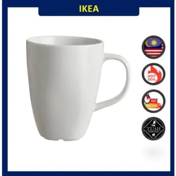 VÄRDERA Coffee cup and saucer, white - IKEA