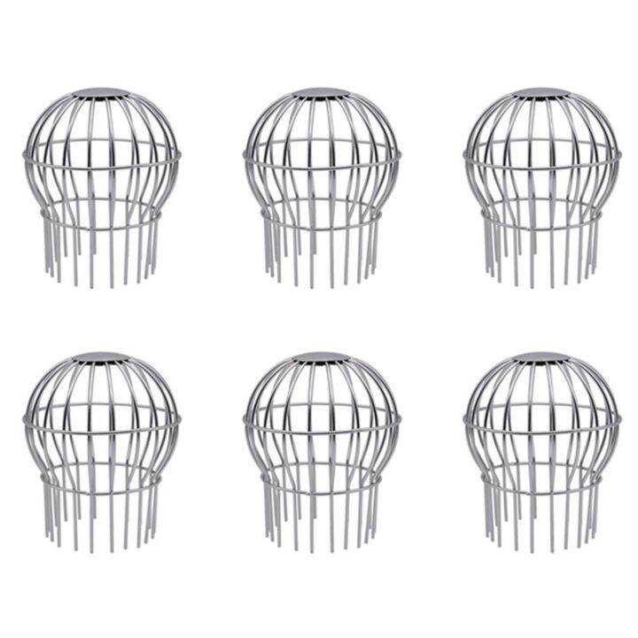 6X Drain Outdoor Roof Anti Blocking Line Cap Round Net Cover Drainage Floor Line Leak Gutter