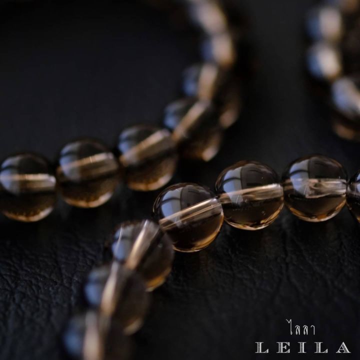 leila-amulets-กำไลหินสวยงาม-สโมคกี้ควอตซ์-ขนาด-8-มิล