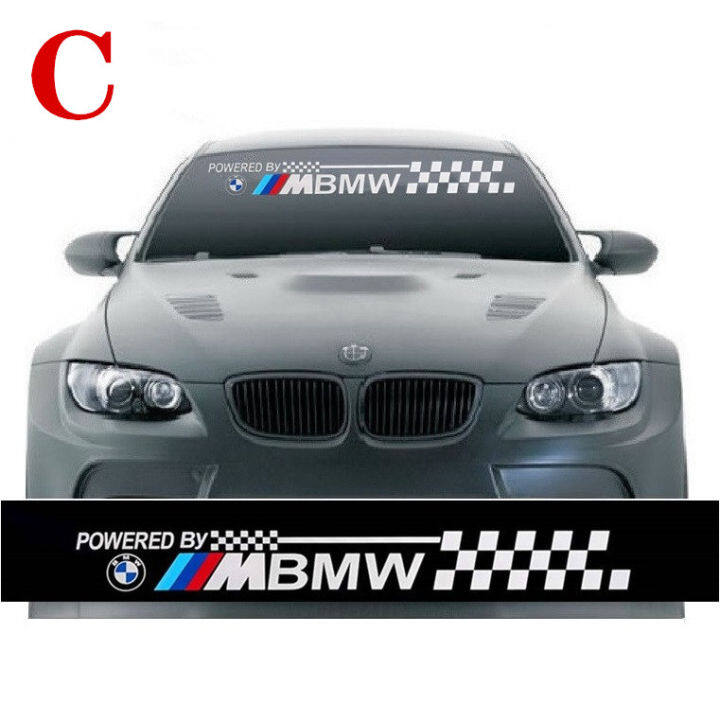 bmw-สติกเกอร์กระจกหน้ารถกันน้ำด้านหน้าด้านหลังกระจกกันลมหน้าต่างสติกเกอร์