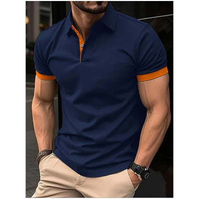 เสื้อโปโลวันหยุดสำหรับผู้ชายเสื้อปกลำลองทรงหลวมพิมพ์ลาย3D เสื้อแนวสตรีทแขนสั้นสำหรับผู้ชายใส่ในฤดูร้อน