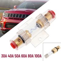 Car Audio Refit Fuse Holder 4/8 And 10 Gauge Wire AMP Fuses 30A/40A/50A/60A/80A/100A Fuse Holder For Car Audio Auto Compatible