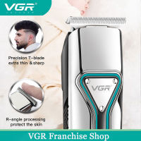 VGR Clipper ผมไร้สายเครื่องตัดผมมืออาชีพตัดผมไฟฟ้าเครา T Rimmer แบบชาร์จ T Rimmer สำหรับผู้ชาย V-008