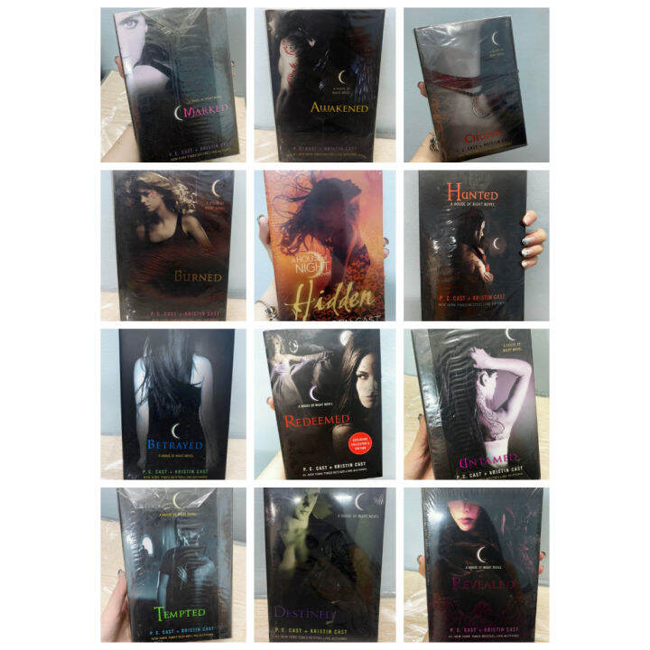 House of Night Full Set by P.C. Cast Burned Hidden Revealed Redeemed