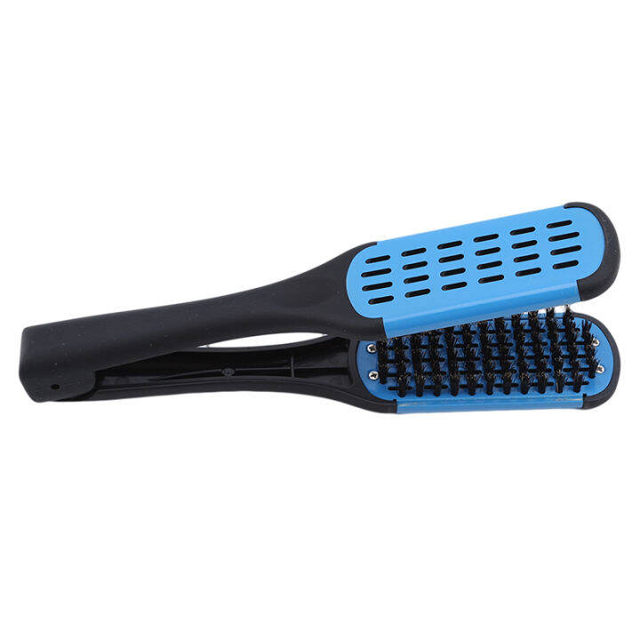 1pcs-2020-new-hot-sale-hair-straightener-ceramic-straight-hair-double-brush-v-shaped-comb-clip-painless-styling-tools