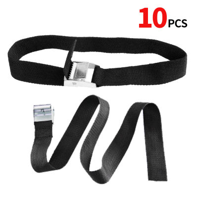 NEW 10 Pieces Cargo Straps With Fastening Buckle Polyester Fiber Fixing Kit For Motorcycle Car Bicycle Frame Luggage Cargo Strap