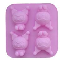 Diy Sanrio Kuromi Cinnamoroll My Melody Summer Ice Chocolate Food Grade Silicone Mold Cake Baking Plaster Doll Kids Kitchen Toy