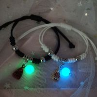 2pcs Luminous Pendant Bracelet Lovers 39; Glow Bracelet In The Dark Night Light Bracelet Bead Chain For Women Men Jewelry