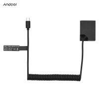 Andoer NP-W126 Dummy แบตเตอรี่ USB-C Coupler อะแดปเตอร์ Dummy แบตเตอรี่ Coupler USB Type-C ฤดูใบไม้ผลิสายไฟสำหรับ Fujifilm X100F X100V X-S10 X-Pro3 X-E3 X-A2 X-A5 X-A7 X-T1 X-T2 X-T3 X-T4 X-T20 X-T100 X-T200