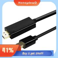 HONEYDEWD สำหรับแล็ปท็อป HDTV สายฟ้าสายฟ้า2 Conventer พอร์ตแสดงผลเป็น HD สายวิดีโอ สายเคเบิล อะแดปเตอร์ รองรับ MINI DP เป็น HDMI 、