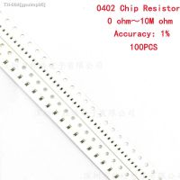 ♂☾ 100pcs 1 0402 SMD resistor 0R 10M 1/16W 0 1 10 100 150 220 330 ohm 1K 2.2K 4.7K 10K 100K 0R 1R 10R 100R 150R 220R 330R 1M 10M