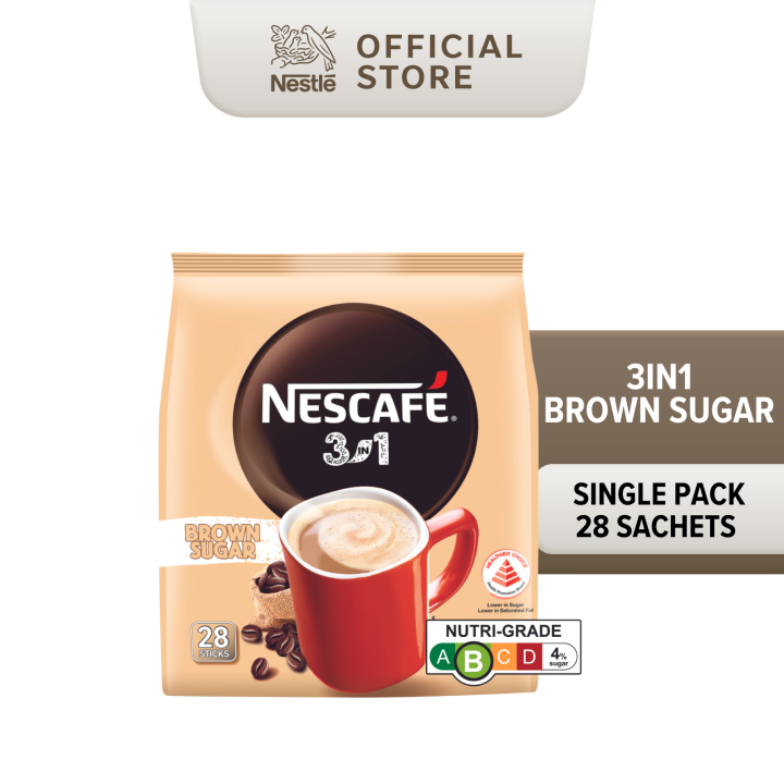 NESCAFE Original 3in1 Brown Sugar 28s Instant Coffee (Expiry Aug 2023