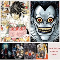 卍∈✆ Hot Anime Death Note Poster Personalized Custom Posters Home Room Bar Cafe Decor Aesthetic Manga Ryuk Art Wall Painting Sticker