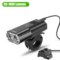 Bicycle Light 1800Lumen 4000mAh Bike Headlight Flashlight Handlebar USB Charging MTB Road Cycling Highlight