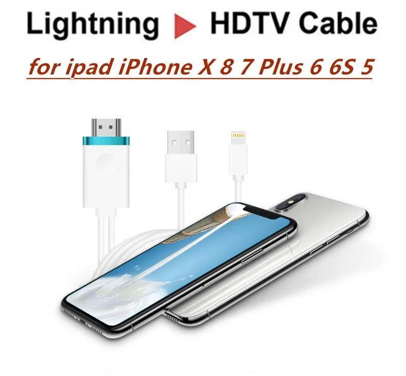 CABLING® Câble adaptateur Lightning vers HDMI/HDTV/ AV TV pour Apple iPhone  5 5 C 5S/6/6S 6 Plus