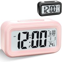 Digital Alarm Clock, LED Alarm Clock, Battery Operated Silent Aalarm Travel Clock