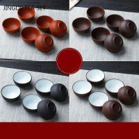 8 Pcs/Set Yixing Handmade Purple Clay Teacup Authentic Dahongpao Tea Bowl Travel Portable Puer Master Cup Chinese Zisha Tea Set