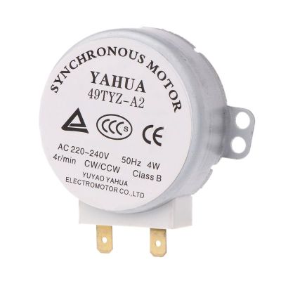 1ชิ้น X มอเตอร์ไมโครเวฟ CW/CCW 4 W 5/6 Rpm Ac 220-240V 49tyz-a2ซิงโครนัสโต๊ะหมุน