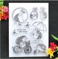 Hedgehog Transparent Clear Rubber Stamps DIY Scrapbooking Embossing Album Card  Scrapbooking