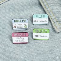 Fun Dialogue Quote Enamel Pins Custom Humor Brooches Bag Clothes Lapel Pin for Backpacks Cartoon Badge Jewelry Gift Friends