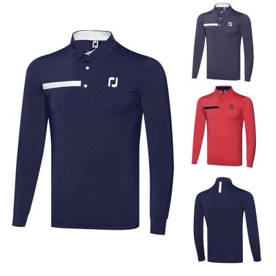 UTAA ANEW G4 PEARLY GATES  XXIO W.ANGLE FootJoy TaylorMade1✁  Golf clothing mens long-sleeved sports POLO shirt breathable GOLF jersey leisure outdoor ball clothing