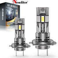 2Pcs H7 CanBus Slim LED Headlight Bulb Fan 6500K Super Bright 12V 55W Wireless H7 CSP LED Car Headlamp for VW Passat Ford Toyota