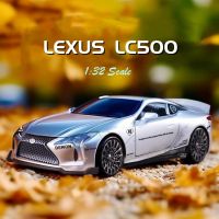 Lexus ระดับ1:32โมเดลรถอัลลอยสังกะสี LC500,เอฟเฟกต์เบาและเสียงและการดึงถอยหลังรถของเล่นดายคาสต์ของขวัญคอลเลกชันตกแต่งสำหรับเด็กผู้ชาย