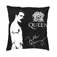 xzx180305   วง Queen Freddie Mercury ปลอกหมอนโซฟาห้องนั่งเล่น Rock Singer หมอนอิงทรงสี่เหลี่ยมจัตุรัสกรณี45x45