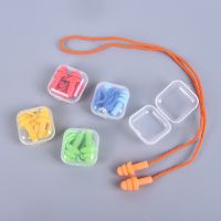 Soft Anti-Noise Ear Plug Waterproof Swimming Silicone Swim Earplugs For Adult Children Swimmers Diving With Rope 2pcs Accessories Accessories