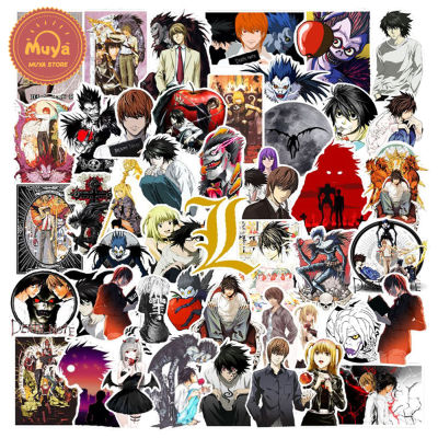 MUYA 50pcs Death Note Stickers Waterproof Japanese Anime Vinyl Stickers for Laptop