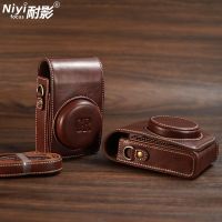 Naiying is suitable for Canon G7X2 G7X3 Sony RX1004 RX1005 RX1006 Sony zv1 Ricoh GR2 GR3 single-shoulder retro leather case camera bag photography storage bag protective case