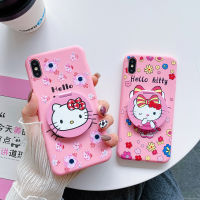 สำหรับ Samsung Galaxy A10s A30 A20s A30s A50 A51 A71 A10 M10 M10s A20 A50s A70 A70s การ์ตูน Hello Kitty กระจกโทรศัพท์กรณีปกคลุมซิลิโคนอ่อน