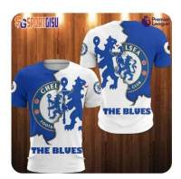 xzx180305   Chelsea F.C All Over Printed 3D Hoodie polo tshirt  0063