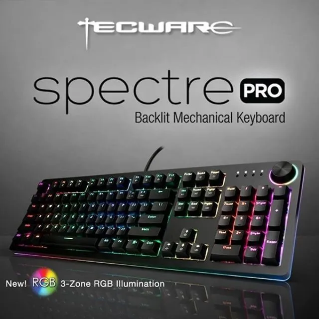 Tecware Spectre Pro Rgb Mechanical Keyboard Blue Brown Red Switch Lazada