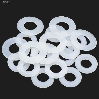 ⊙ 20/100pcs White Plastic Nylon Washer Assortment Plated Flat Spacer Seals Washer Gasket Ring M2 M2.5 M3 M4 M5 M6 M8 M10 M12 M14